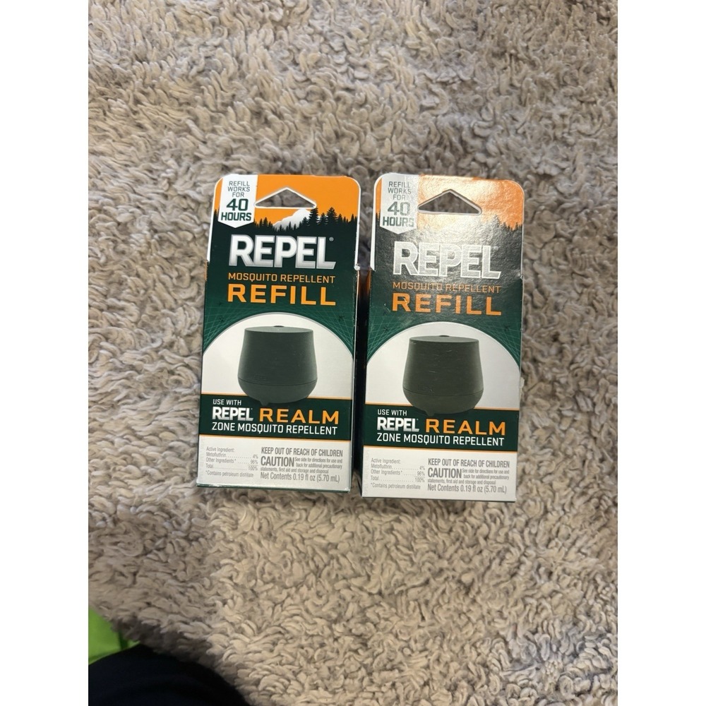 Repel Mosquito Repellent Refill Realm Zone 2 Pack 40 Hour New Metofluthrin 4%